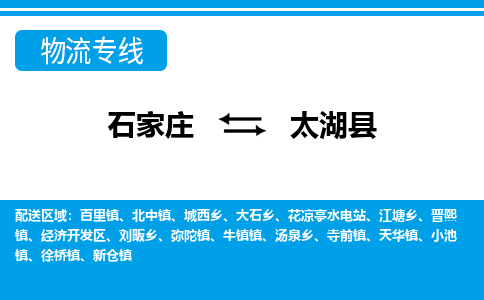 石家庄到太湖县物流公司-石家庄到太湖县货运专线【行李托运】携手发展