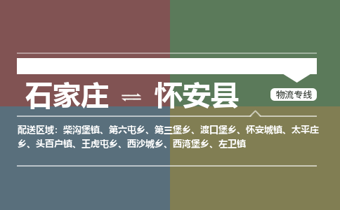 石家庄到怀安县物流公司|石家庄到怀安县货运物流专线全境-省市县+派+送