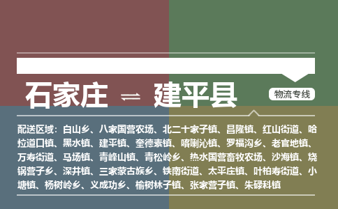 石家庄到建平县物流公司|石家庄到建平县货运物流专线全境-省市县+派+送