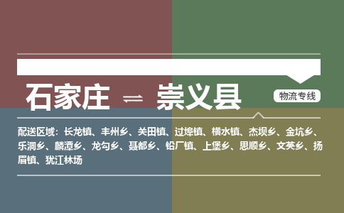 石家庄到崇义县物流公司|石家庄到崇义县货运物流专线全境-省市县+派+送