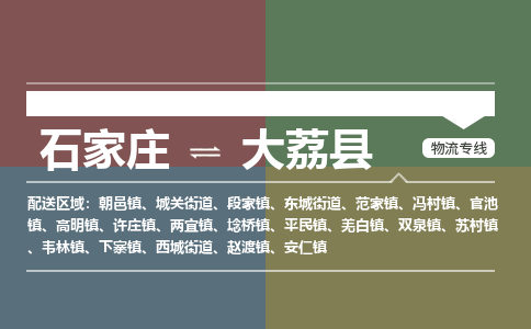 石家庄到大荔县物流公司|石家庄到大荔县货运物流专线全境-省市县+派+送