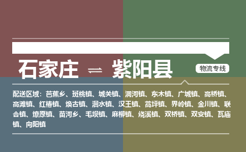 石家庄到紫阳县物流公司|石家庄到紫阳县货运物流专线全境-省市县+派+送