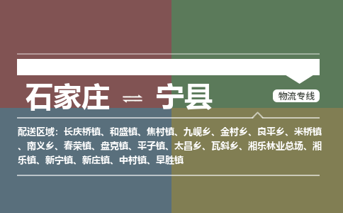 石家庄到宁县物流公司|石家庄到宁县货运物流专线全境-省市县+派+送