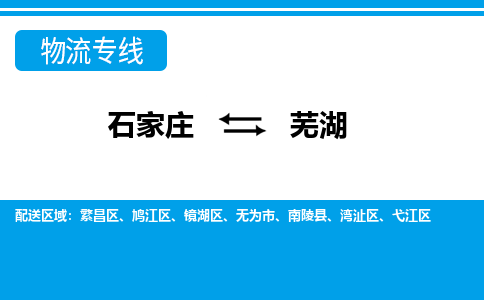 石家庄到芜湖物流公司-石家庄到芜湖货运专线【行李托运】携手发展