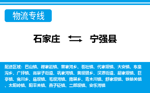 石家庄到宁强县物流公司-石家庄到宁强县货运专线【行李托运】携手发展