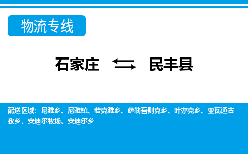 石家庄到民丰县物流公司-石家庄到民丰县货运专线【行李托运】携手发展